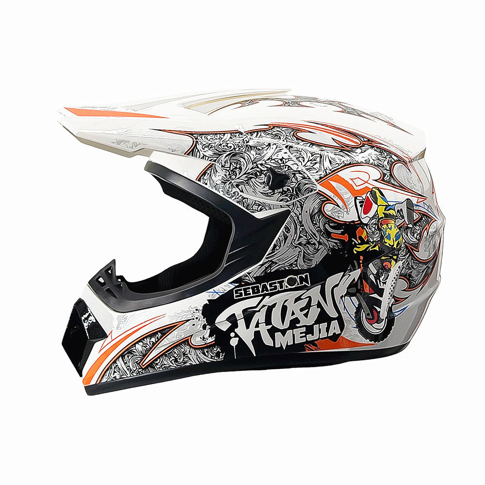 Full-Face Motocross Helmet with Extended Adjustable Visor, Reinforced Chin Guard, view 11