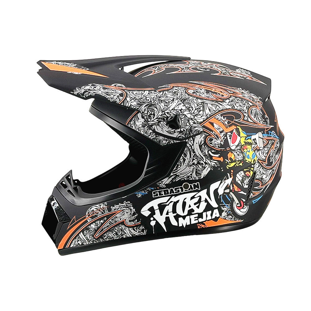 Full-Face Motocross Helmet with Extended Adjustable Visor, Reinforced Chin Guard, view 15