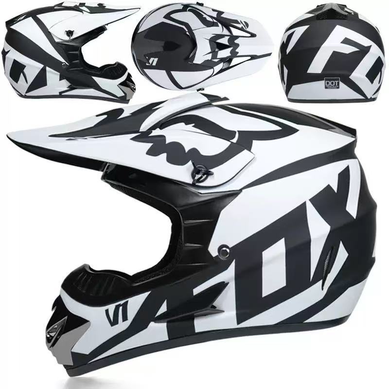 Full-Face Motocross Helmet with Extended Adjustable Visor, Reinforced Chin Guard, view 18