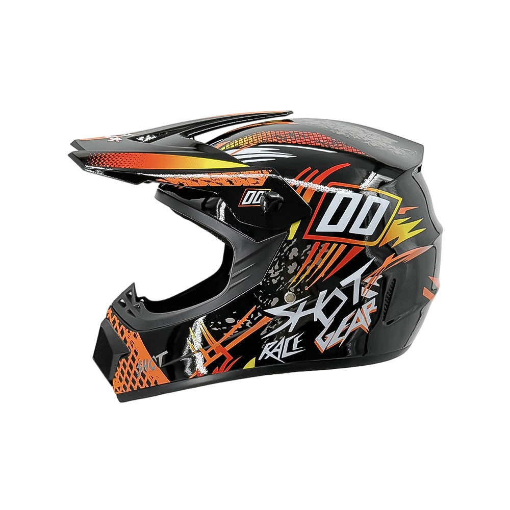 Full-Face Motocross Helmet with Extended Adjustable Visor, Reinforced Chin Guard, view 20