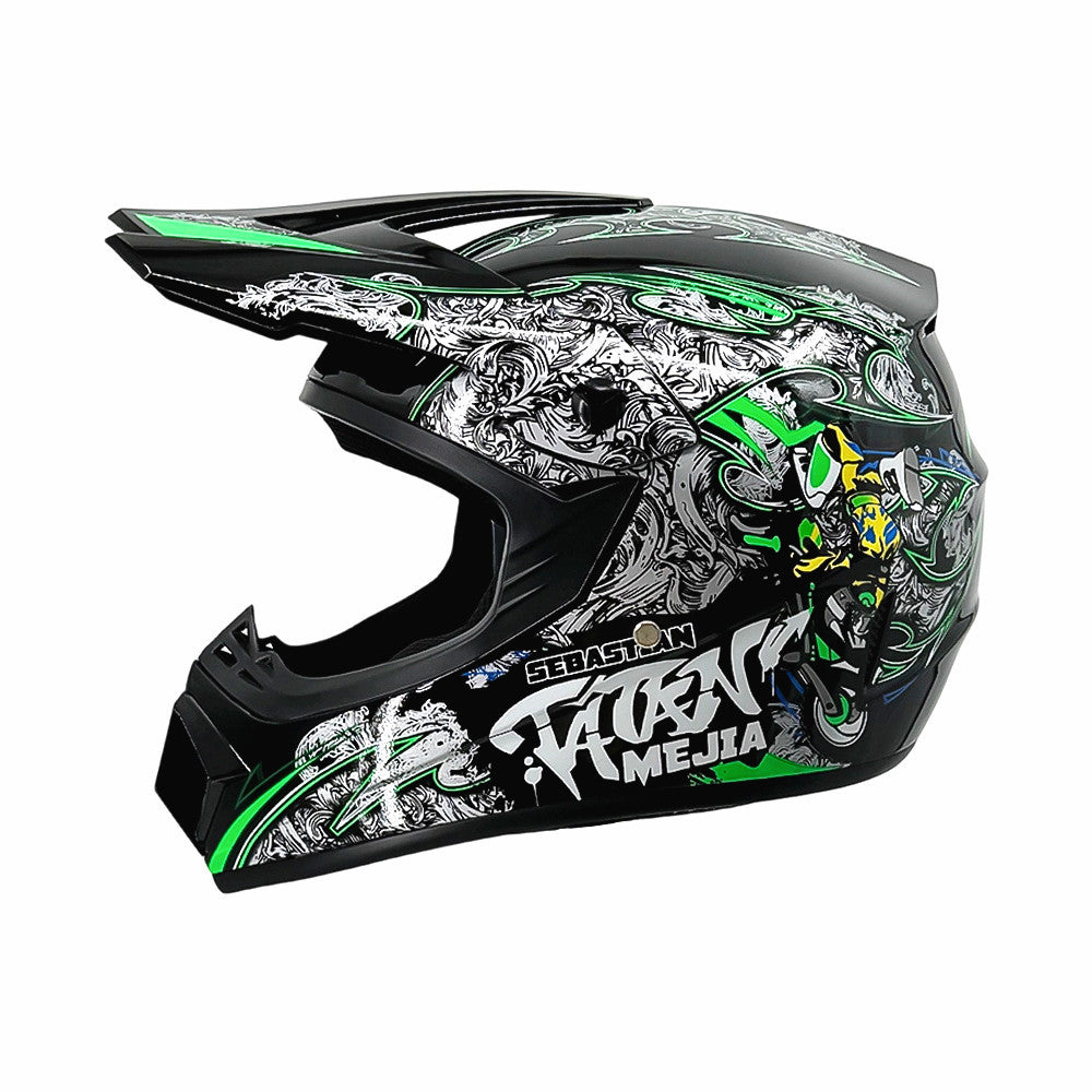 Full-Face Motocross Helmet with Extended Adjustable Visor, Reinforced Chin Guard, view 21