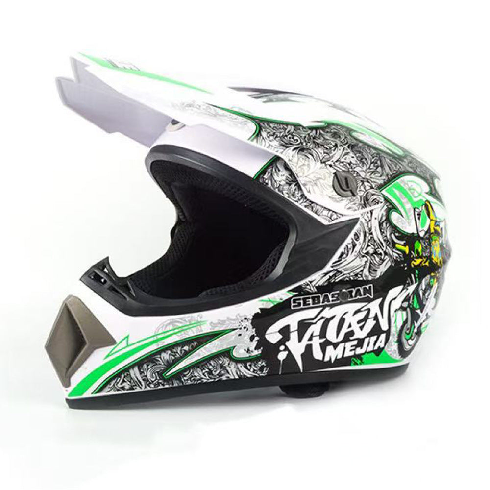 Full-Face Motocross Helmet with Extended Adjustable Visor, Reinforced Chin Guard, view 22