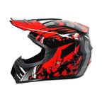 Full-Face Motocross Helmet with Extended Adjustable Visor, Reinforced Chin Guard, view 3