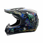 Full-Face Motocross Helmet with Extended Adjustable Visor, Reinforced Chin Guard, view 30