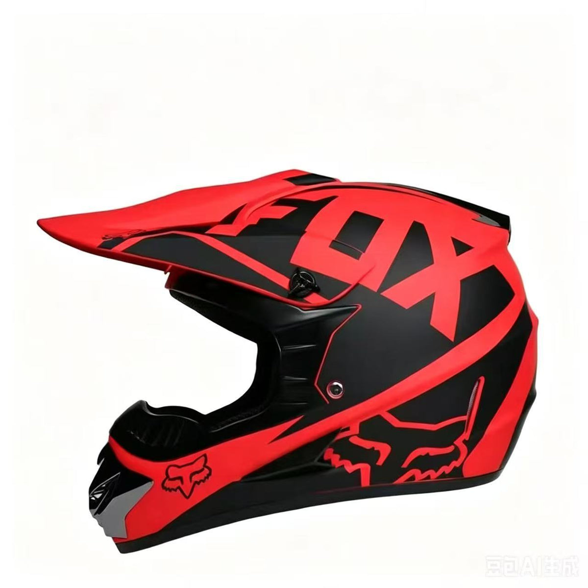 Full-Face Motocross Helmet with Extended Adjustable Visor, Reinforced Chin Guard, view 39