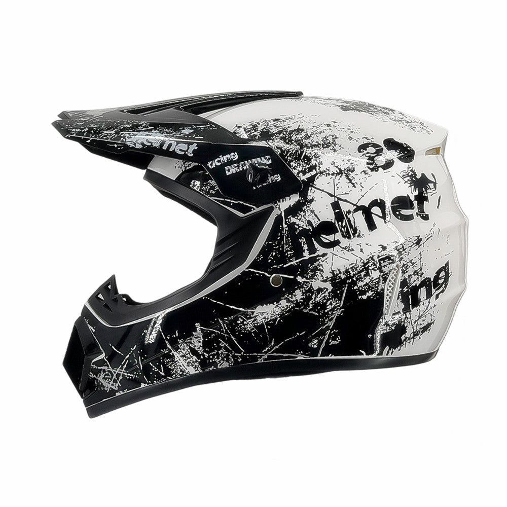 Full-Face Motocross Helmet with Extended Adjustable Visor, Reinforced Chin Guard, view 44