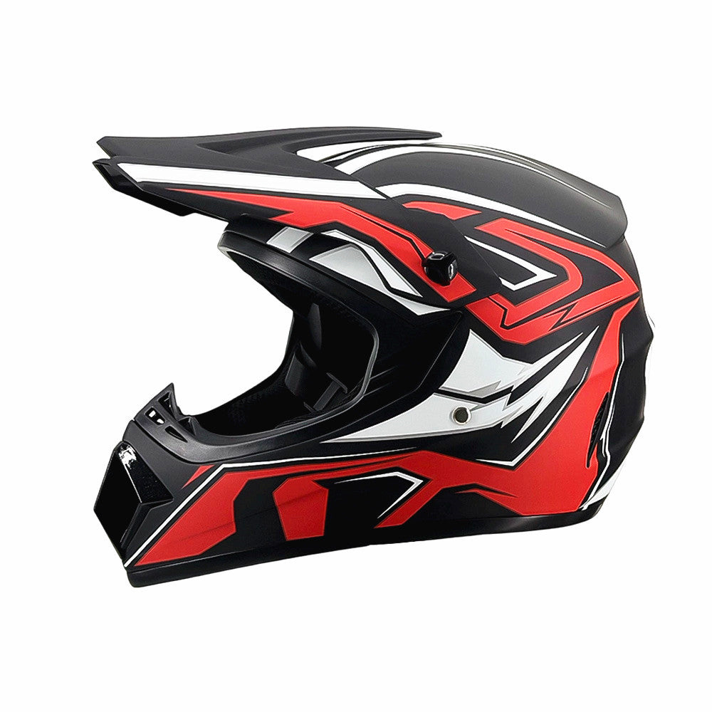 Full-Face Motocross Helmet with Extended Adjustable Visor, Reinforced Chin Guard, view 45
