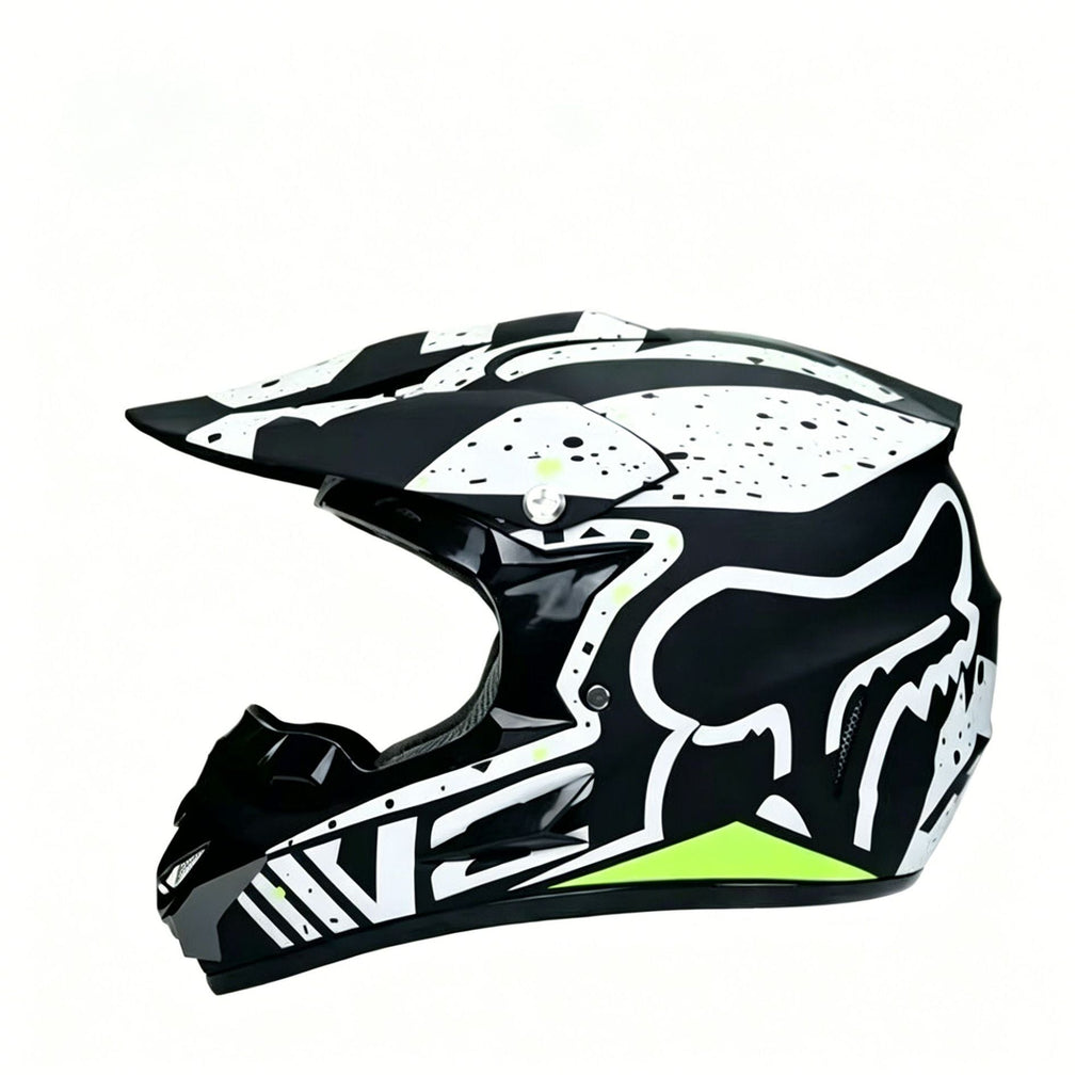 Full-Face Motocross Helmet with Extended Adjustable Visor, Reinforced Chin Guard, view 46