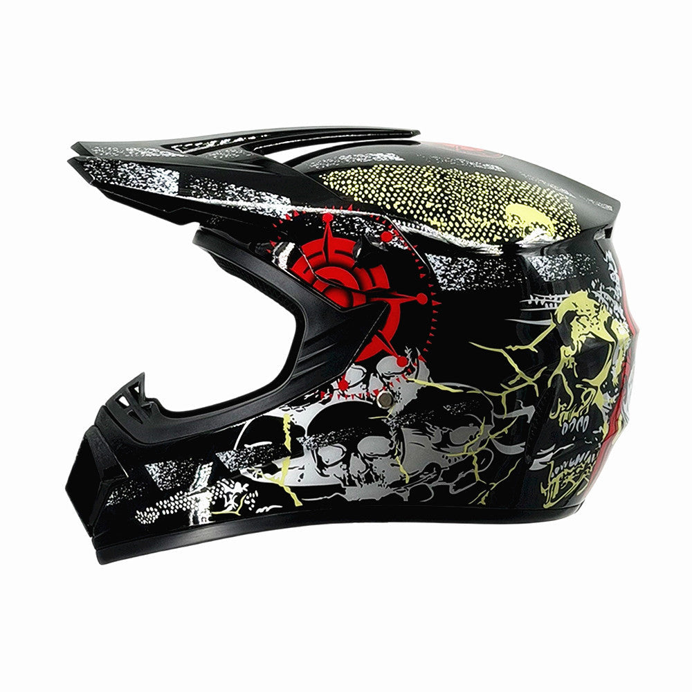 Full-Face Motocross Helmet with Extended Adjustable Visor, Reinforced Chin Guard, view 58