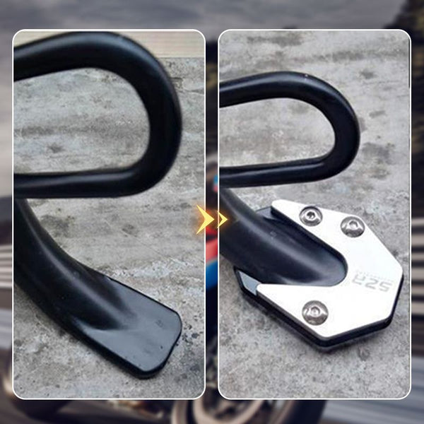 Motorcycle Kickstand Foot Side Stand Extension Pad, Aluminium Alloy, 5.5 × 8 cm