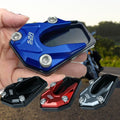 Motorcycle Kickstand Foot Side Stand Extension Pad, Aluminium Alloy, 5.5 × 8 cm