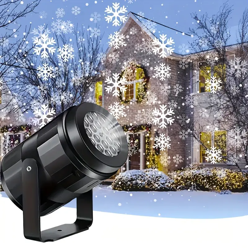 Moving Snowflake Christmas Projector, LED, Indoor and Outdoor