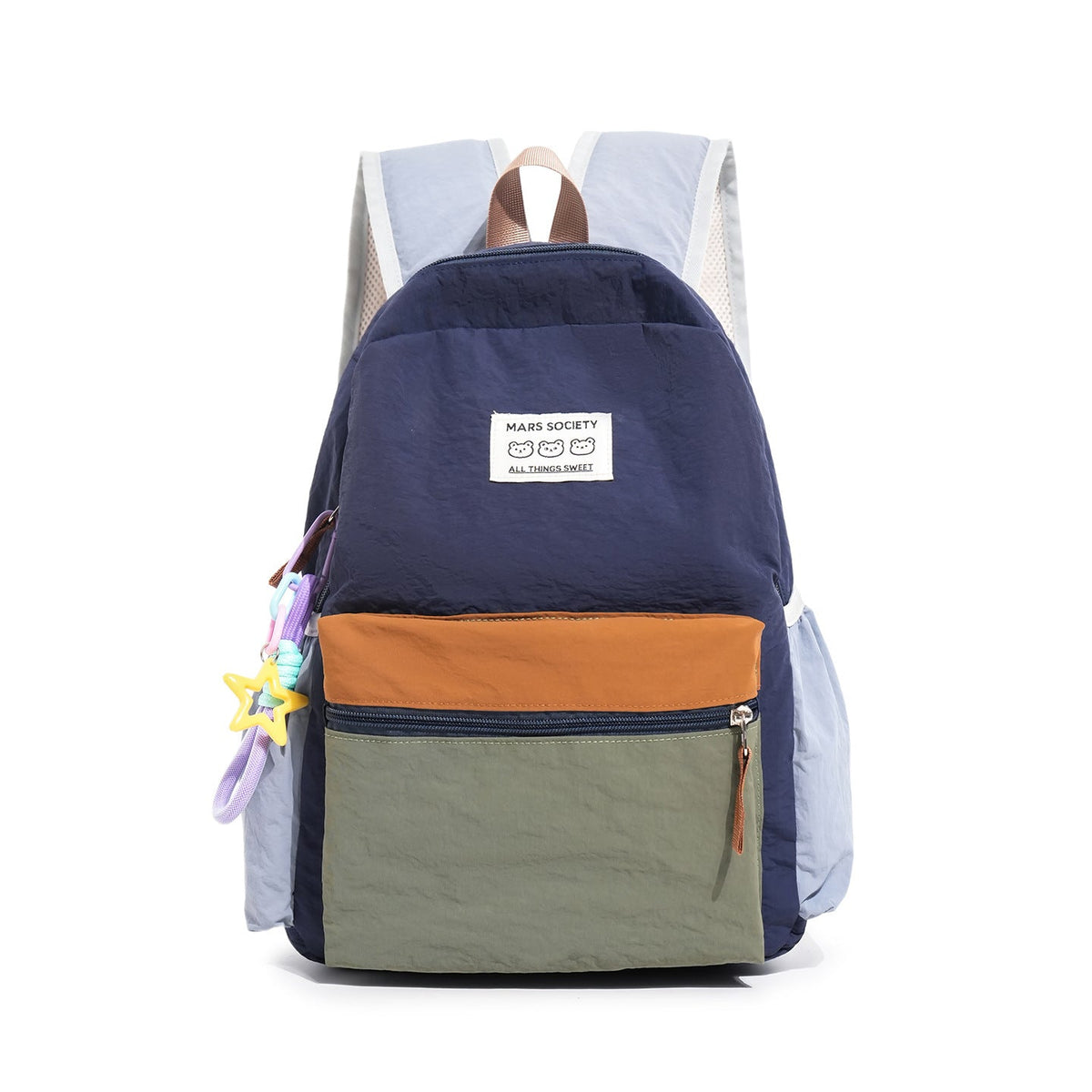 Multi-Compartment Casual School Backpack with Adjustable Straps