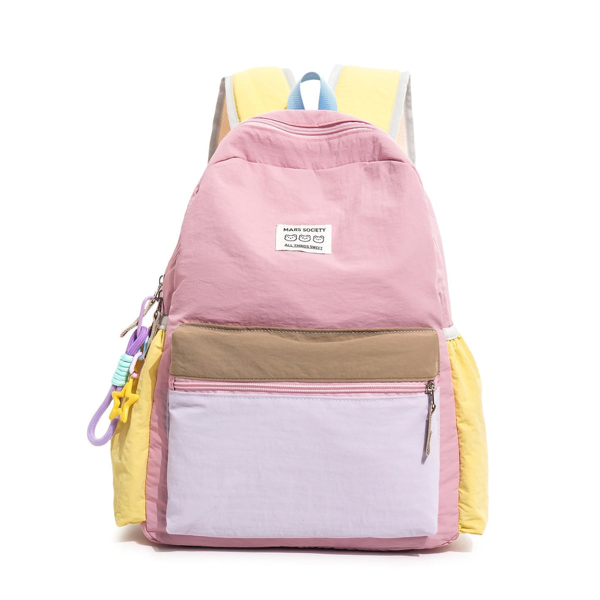 Multi-Compartment Casual School Backpack with Adjustable Straps