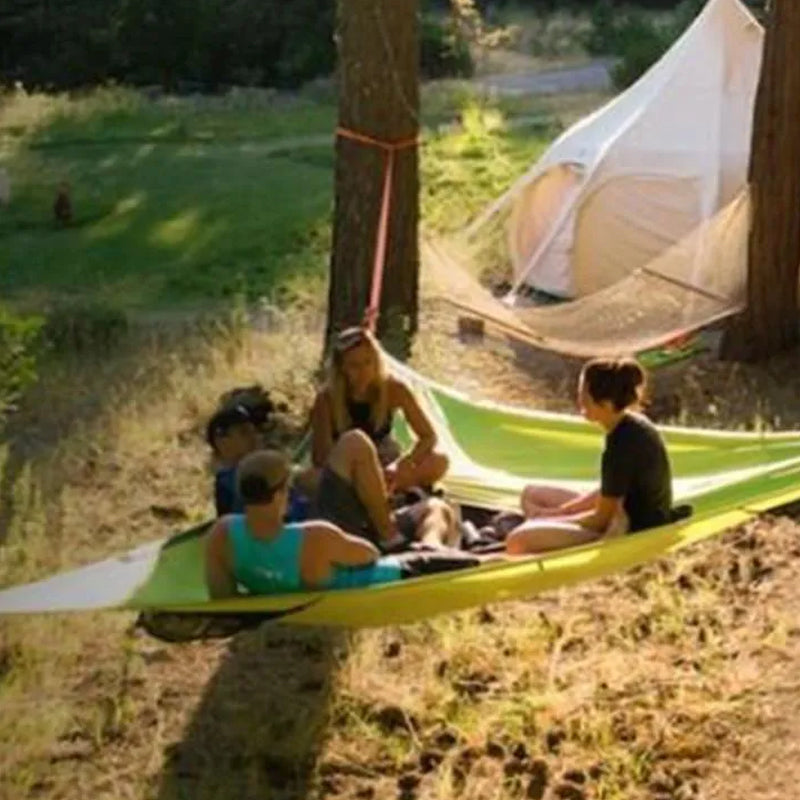 Multi-Person Nylon Camping Hammock, Three-Point Anchor System