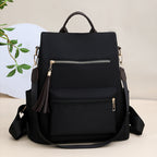 Multi-Pocket Backpack with Detachable Strap and Adjustable Padded Straps