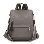 Multi-Pocket Backpack with Detachable Strap and Adjustable Padded Straps