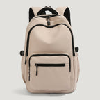 Multi-Pocket Organisational Backpack with Water-Resistant Fabric