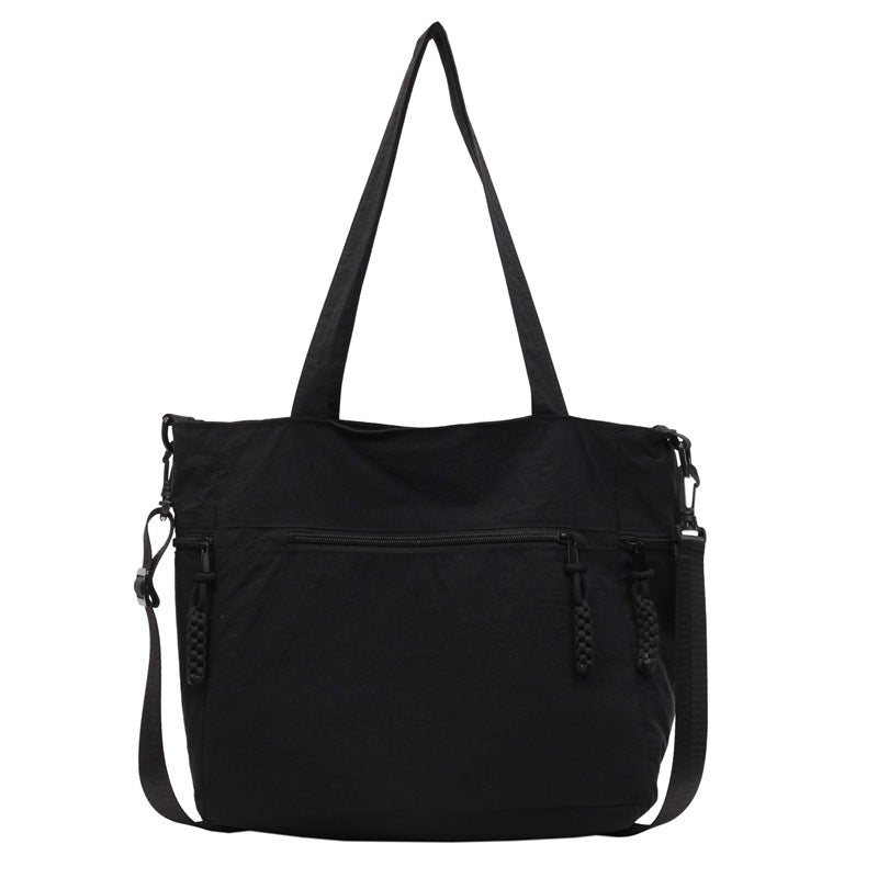 Multi-Pocket Travel Shoulder Tote with Adjustable Straps