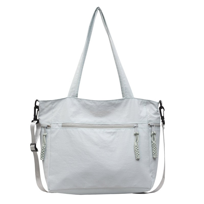 Multi-Pocket Travel Shoulder Tote with Adjustable Straps