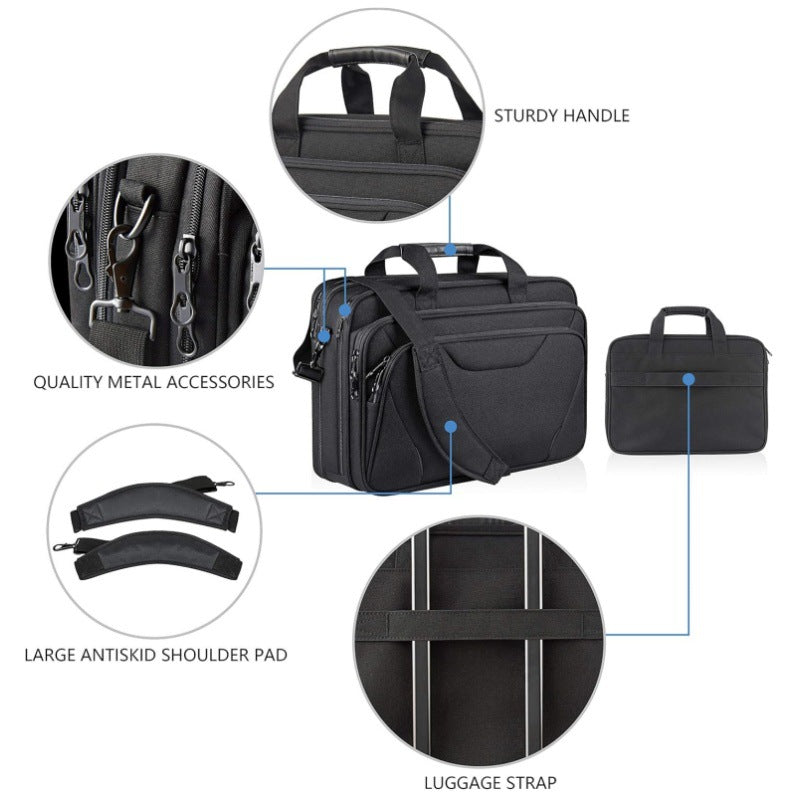 Multifunctional Laptop Briefcase, 16*6*12 inch