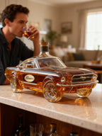 Mustang Car-Shaped Glass Whiskey Decanter for Bourbon and Spirits