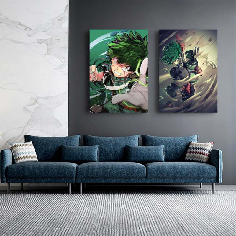 Adventure-Inspired My Hero Anime Canvas Wall Art | Welvere-Welvere