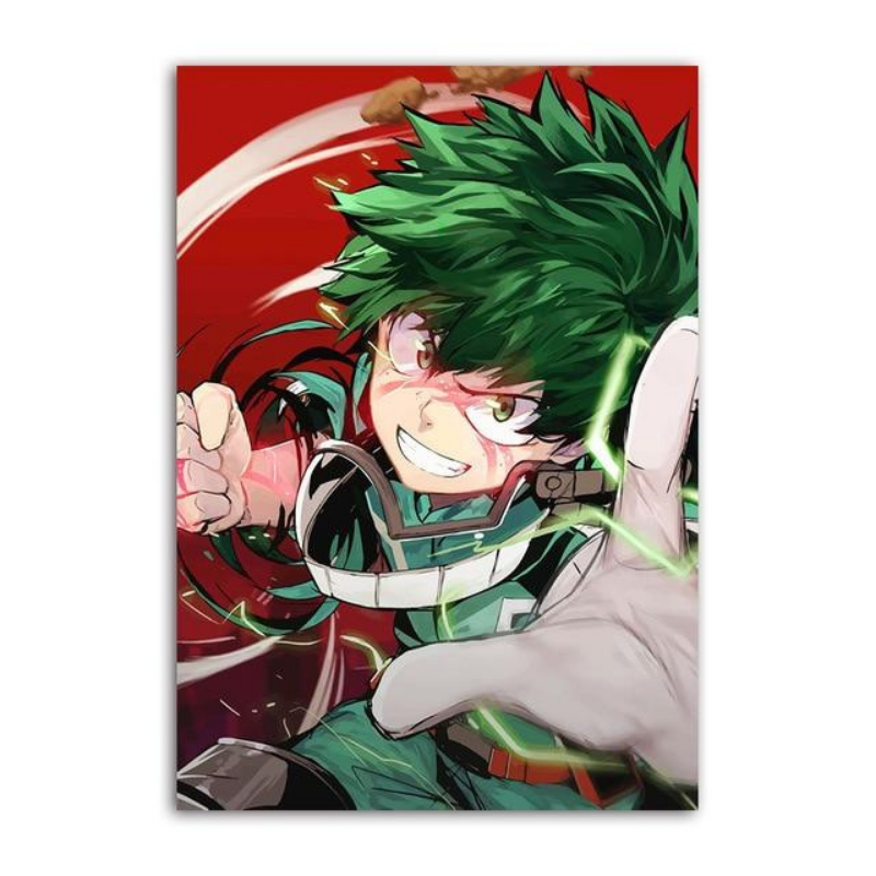 Adventure-Inspired My Hero Anime Canvas Wall Art | Welvere-Welvere