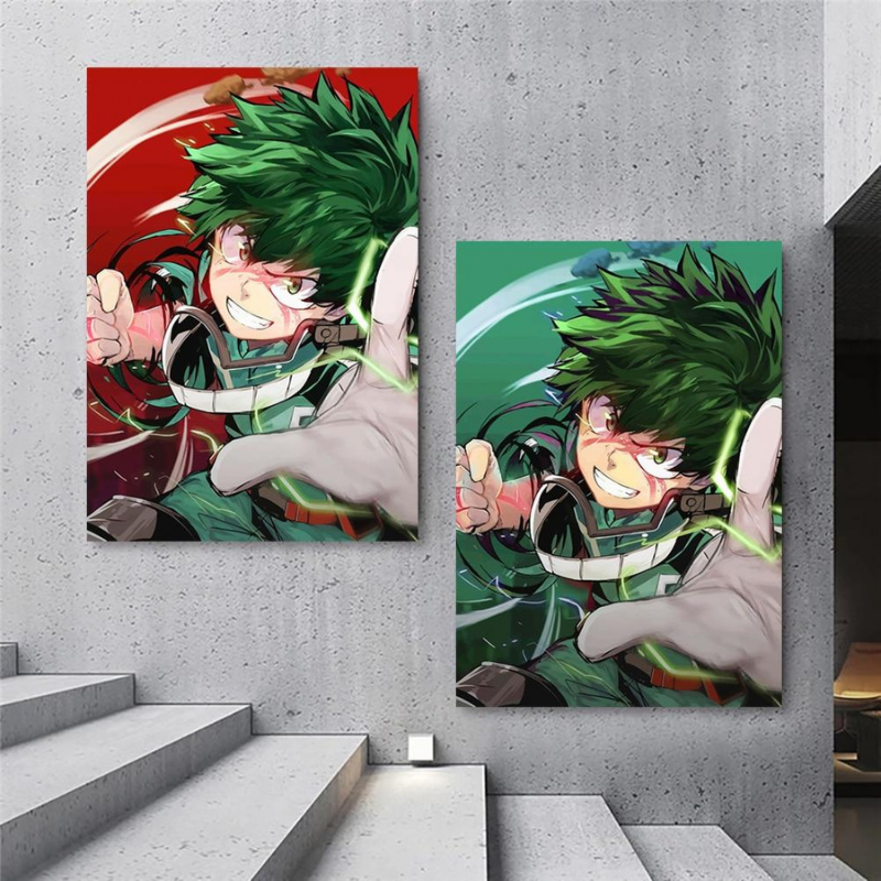 Adventure-Inspired My Hero Anime Canvas Wall Art | Welvere-Welvere