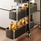 Narrow Carbon Steel Drawer Organiser for Kitchen and Bathroom