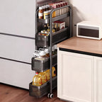 Narrow Carbon Steel Drawer Organiser for Kitchen and Bathroom