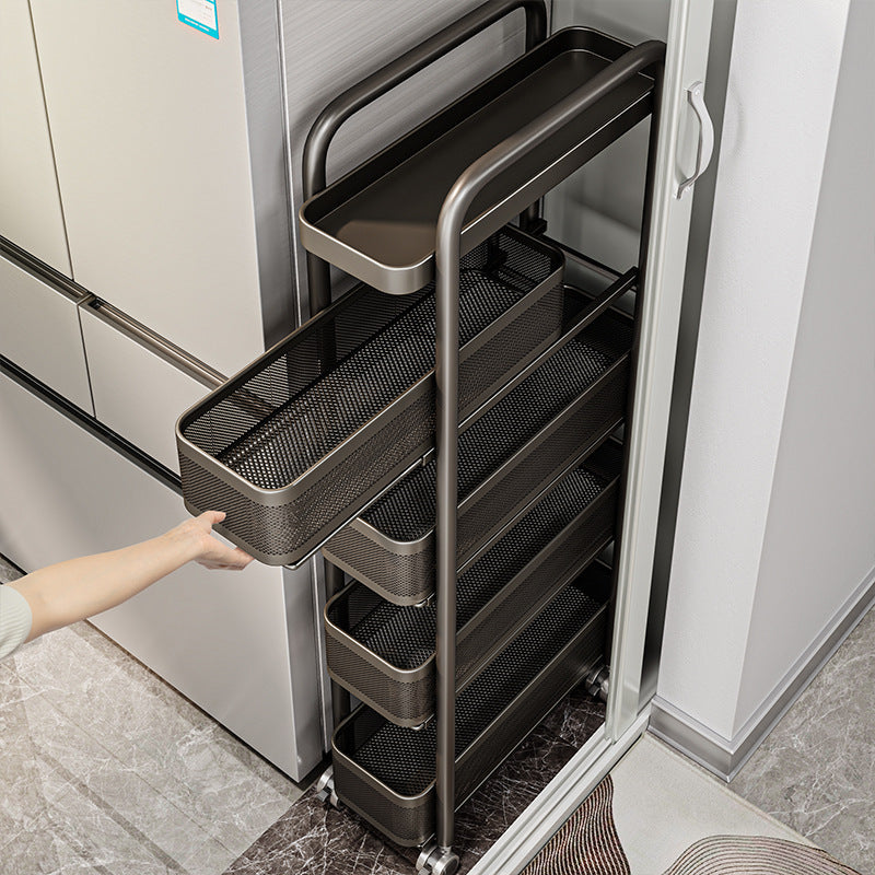 Narrow Carbon Steel Drawer Organiser for Kitchen and Bathroom