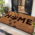 Natural Coir Welcome Mat with Sturdy Backing for Indoor and Outdoor Use
