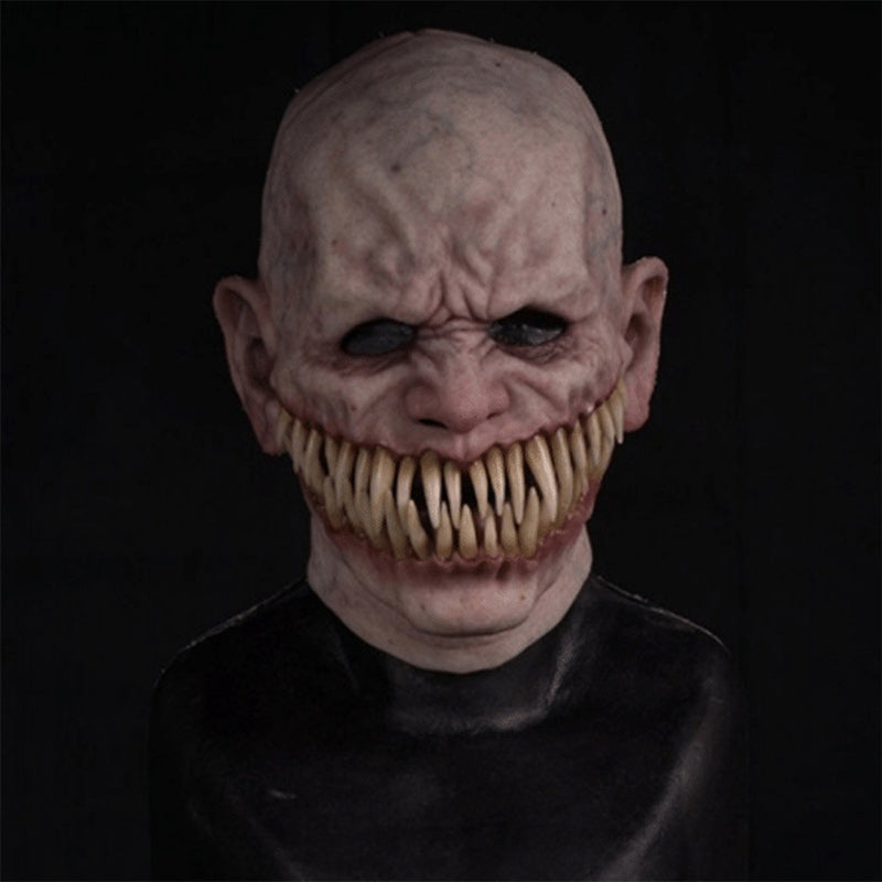 Natural Latex Full-Face Elderly Man Mask for Halloween Cosplay
