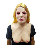 Natural Latex Full-Face Elderly Man Mask for Halloween Cosplay