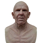 Natural Latex Full-Face Elderly Man Mask for Halloween Cosplay
