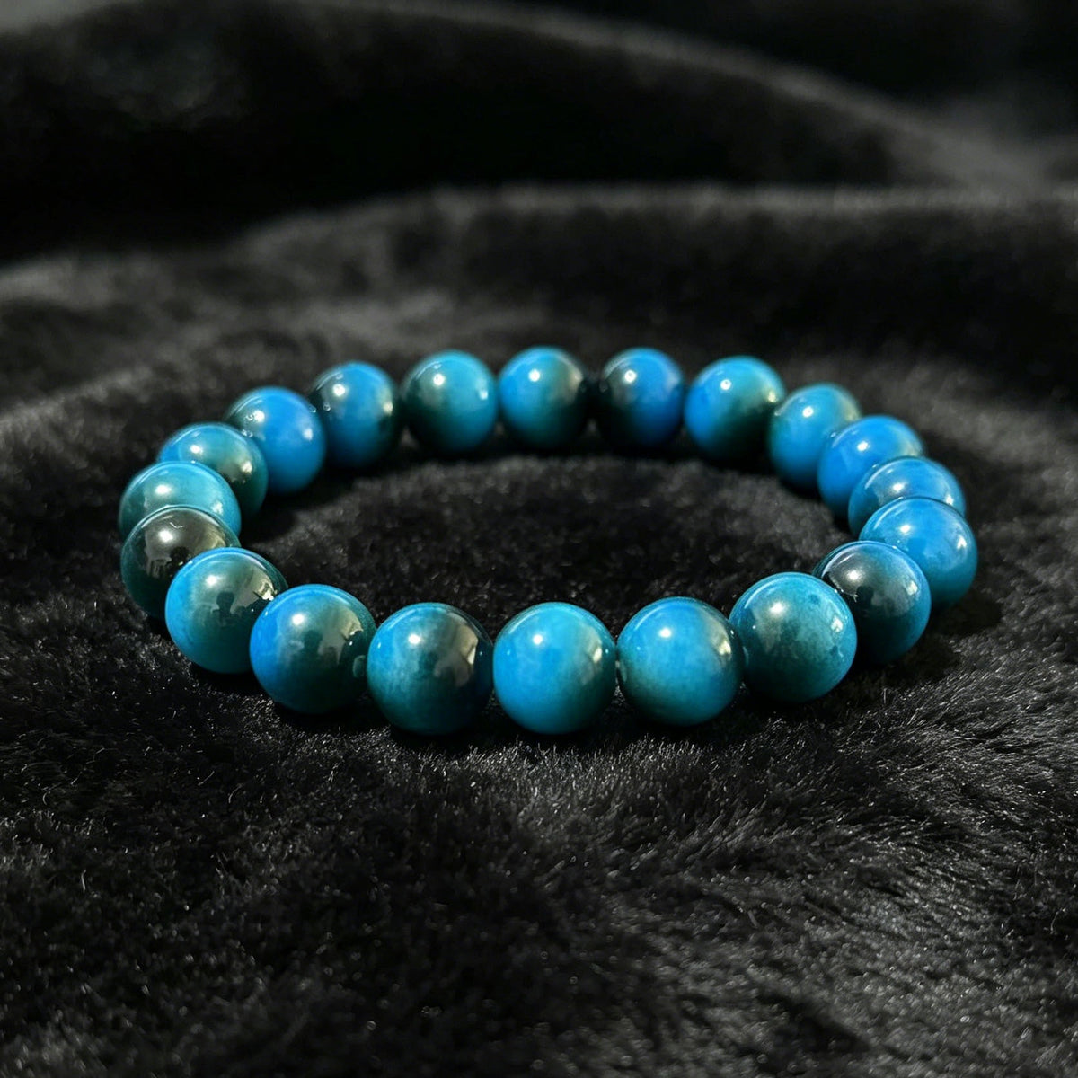 Natural Stone Bead Bracelet, 8 mm, Unisex