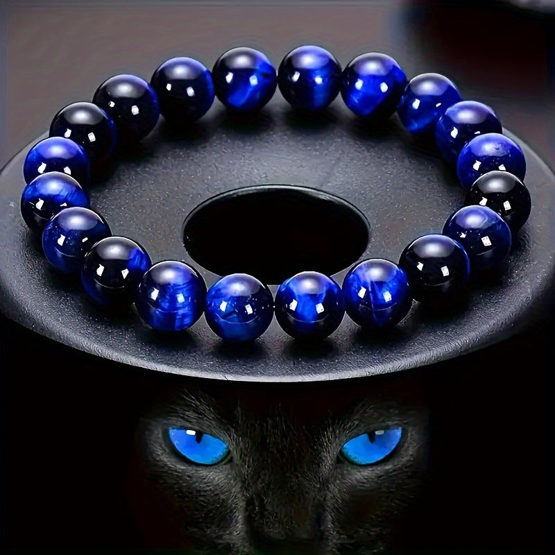 Natural Stone Bead Bracelet, 8 mm, Unisex