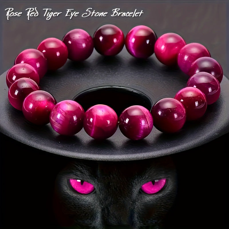 Natural Stone Bead Bracelet, 8 mm, Unisex