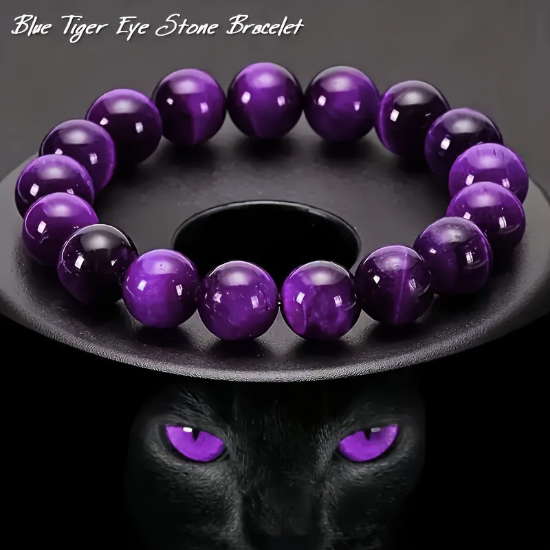 Natural Stone Bead Bracelet, 8 mm, Unisex