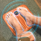 NMES Foot Stimulator with Foldable Foot Pad, Copper-Fibre Pillow and Remote