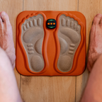 NMES Foot Stimulator with Foldable Foot Pad, Copper-Fibre Pillow and Remote