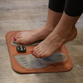 NMES Foot Stimulator with Foldable Foot Pad, Copper-Fibre Pillow and Remote