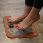 NMES Foot Stimulator with Foldable Foot Pad, Copper-Fibre Pillow and Remote