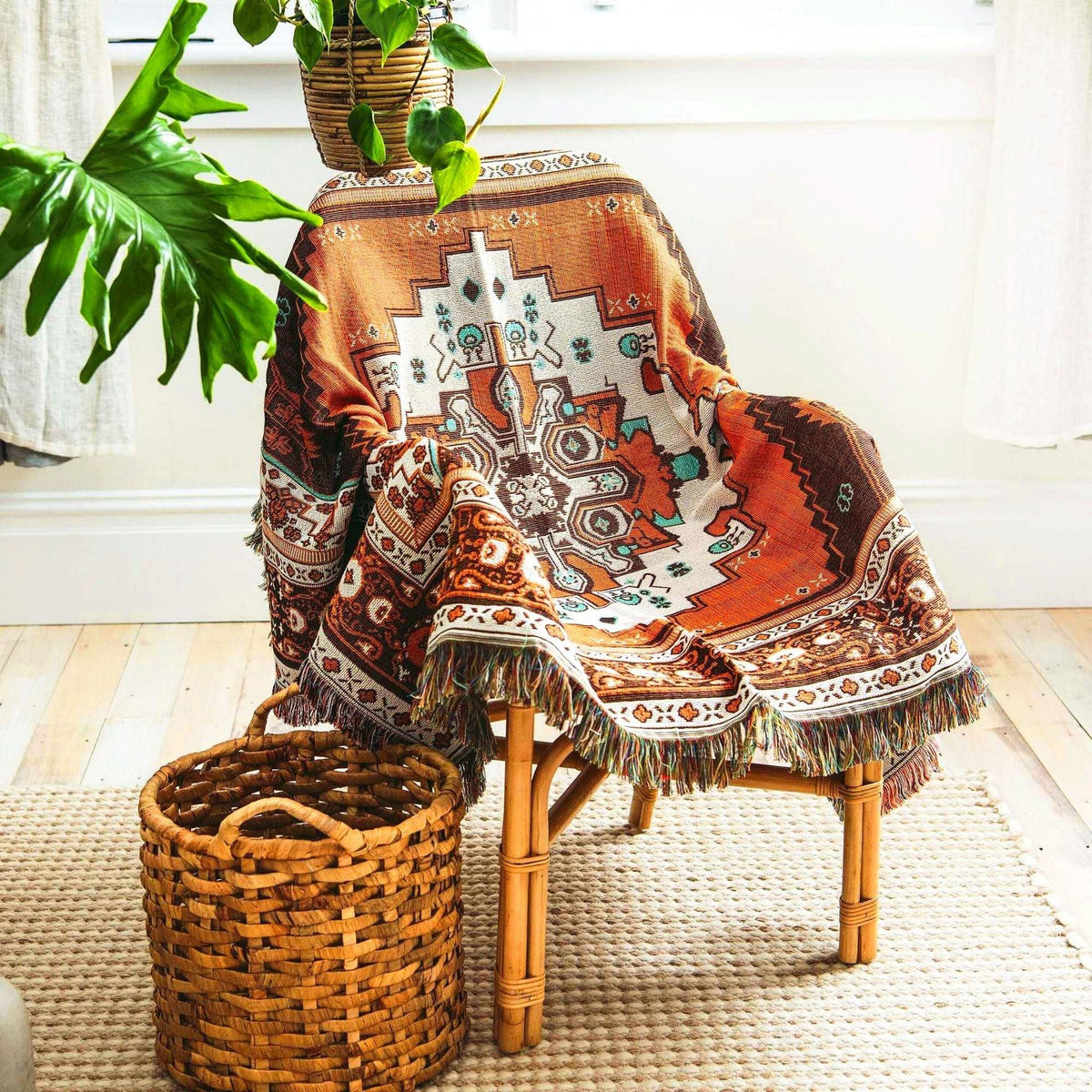 Nomad's Comfort Woven Throw Blanket-Welvere