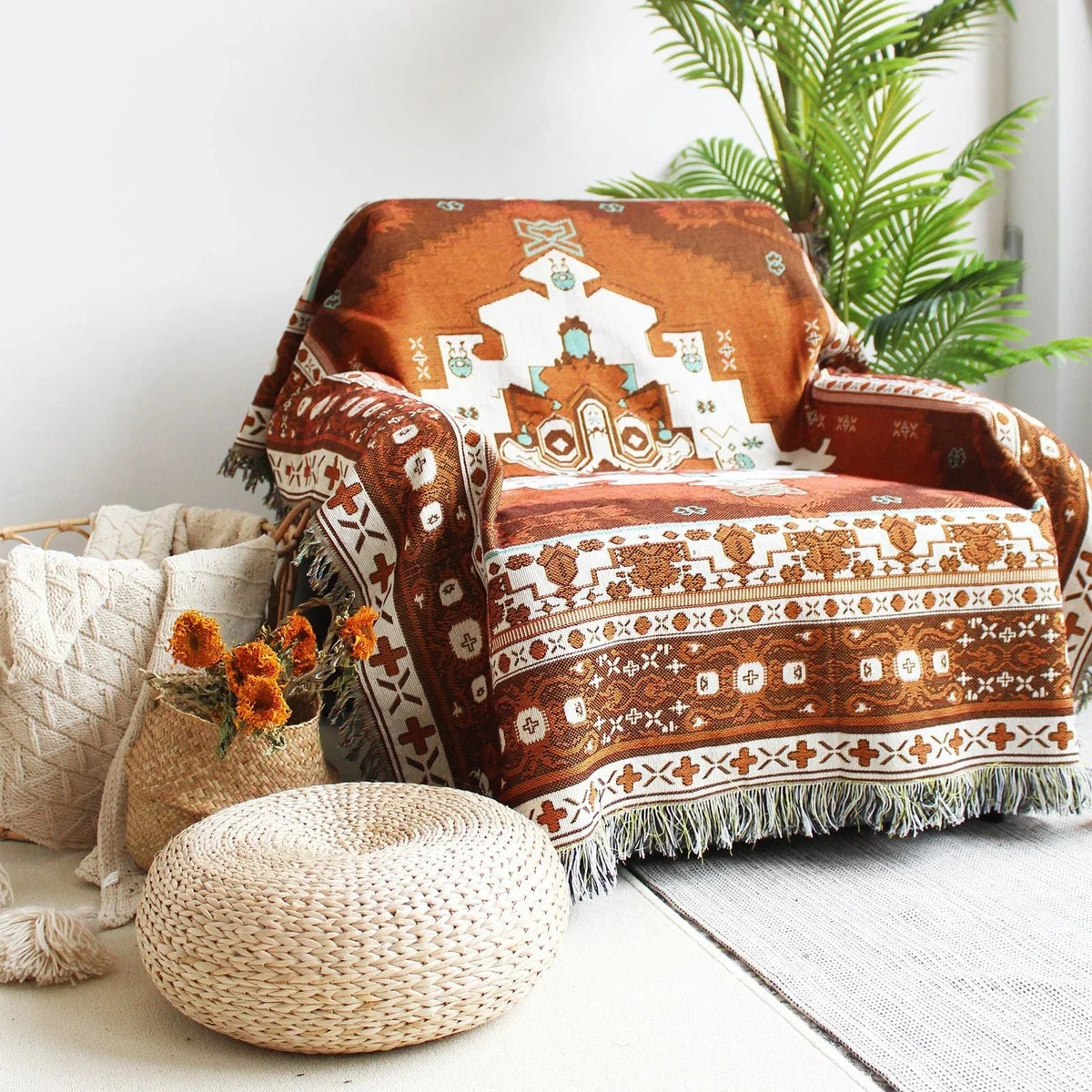Nomad's Comfort Woven Throw Blanket-Welvere