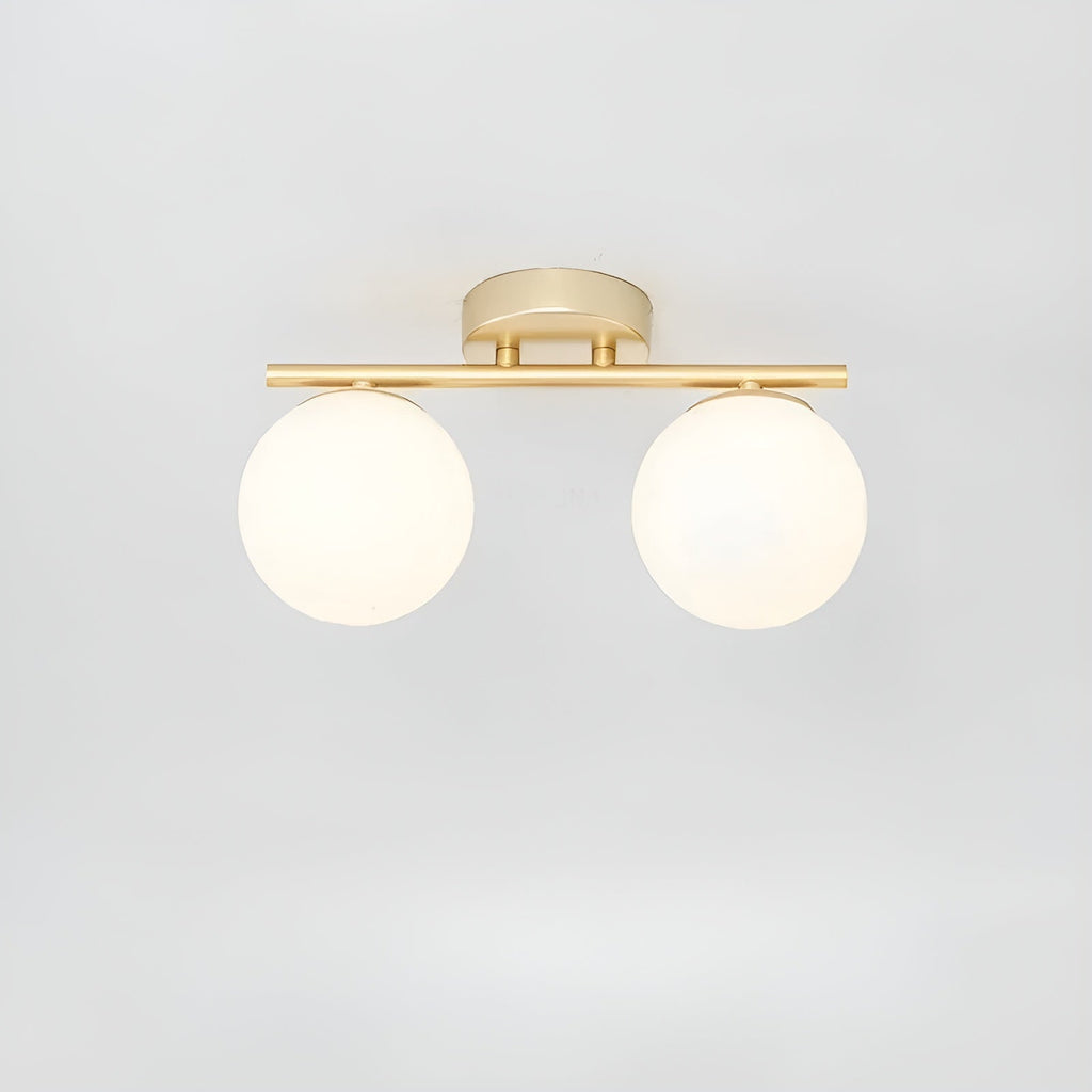 Nordic Glass LED Ceiling Light, Surface-Mounted, for Living Room or Bedroom