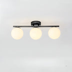 Nordic Glass LED Ceiling Light, Surface-Mounted, for Living Room or Bedroom