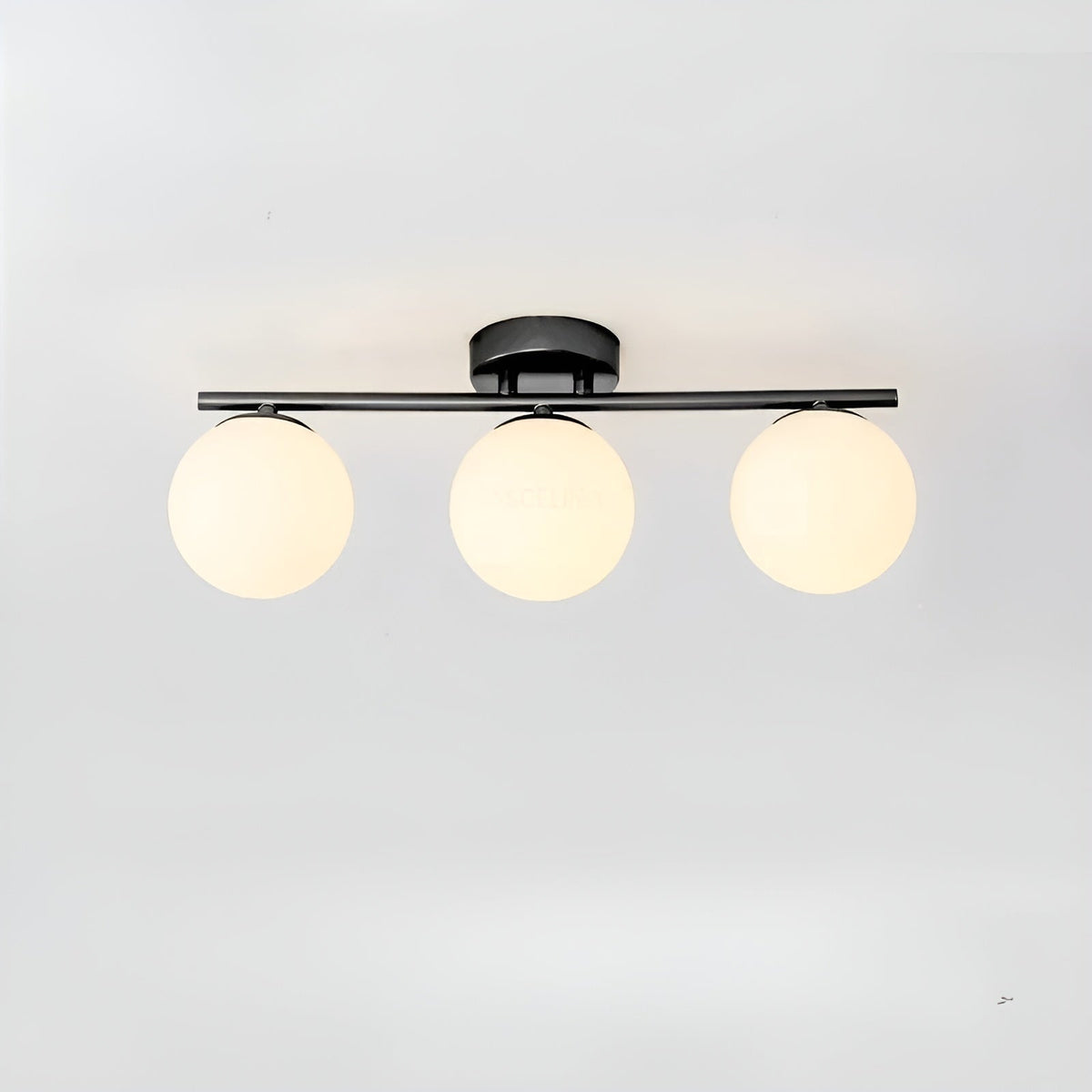 Nordic Glass LED Ceiling Light, Surface-Mounted, for Living Room or Bedroom
