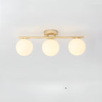Nordic Glass LED Ceiling Light, Surface-Mounted, for Living Room or Bedroom